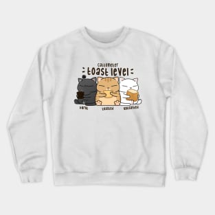 Chubby Cat Toast Level Crewneck Sweatshirt